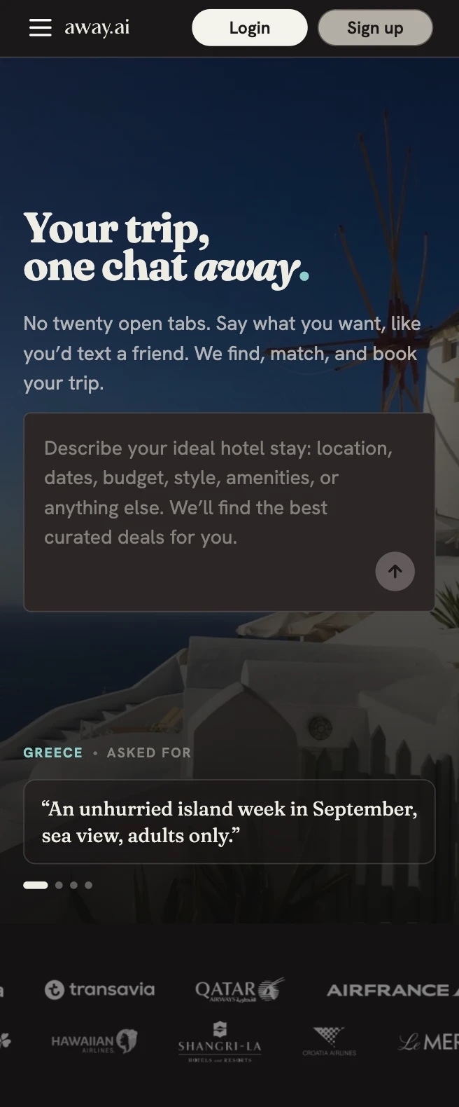 Homepage — high fidelity