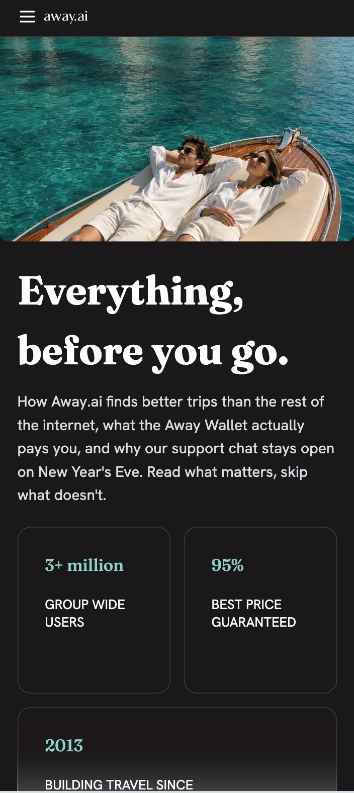 About page screen